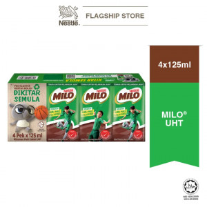 Nestle MILO® Chocolate Malt UHT 4 x 125ml cluster x 2